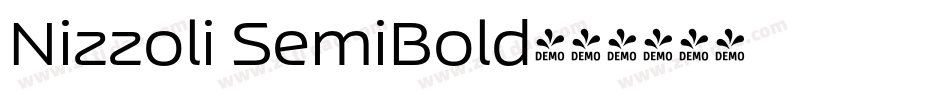 Nizzoli SemiBold字体转换